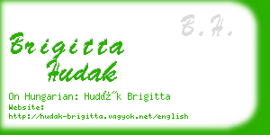 brigitta hudak business card